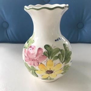 Made in Italy hand painted FTD vase